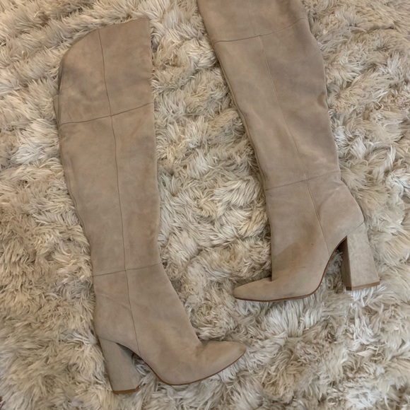 saffron over the knee boot